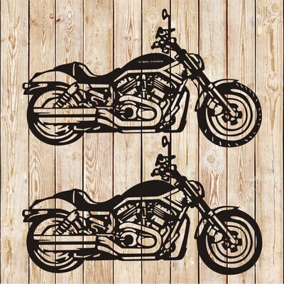 Harley Davidson VRSCA V-Rod Bike Vector Cutting File