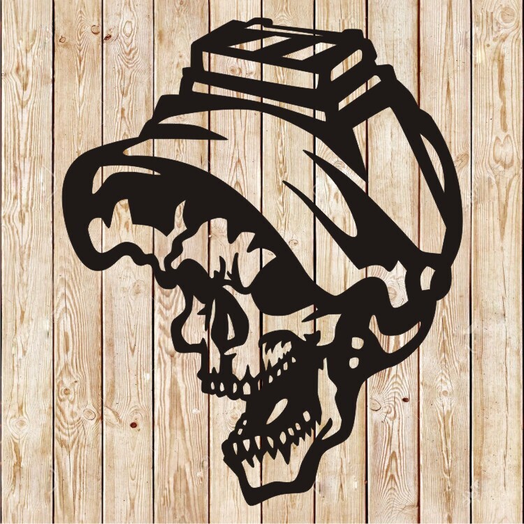 Skull  Welder Helmet cutting file