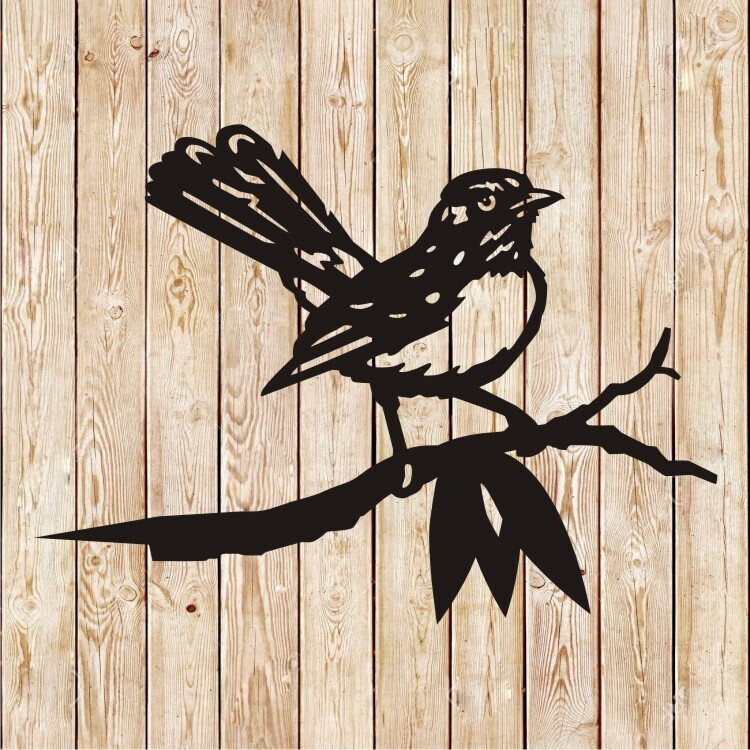 Australian Bird Willy Wagtail cutting file