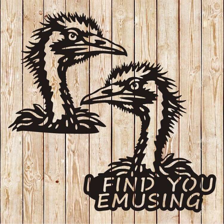 Emu &quot;Emusing&quot; sign cutting file