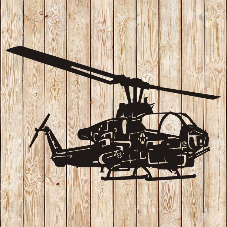 Helicopter Bell AH-1 Super Cobra Vector Cutting File