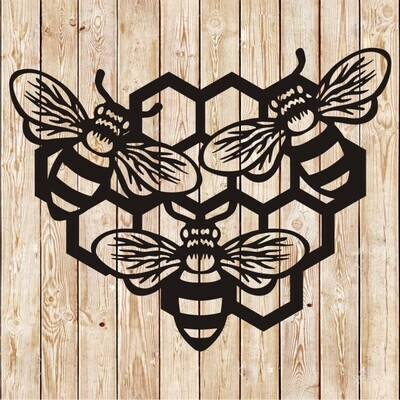 Beehive &amp; Bees Cutting File