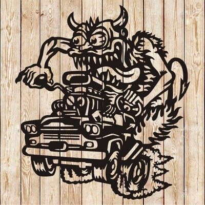 Fink Monster Truck Hot Rod Cutting File