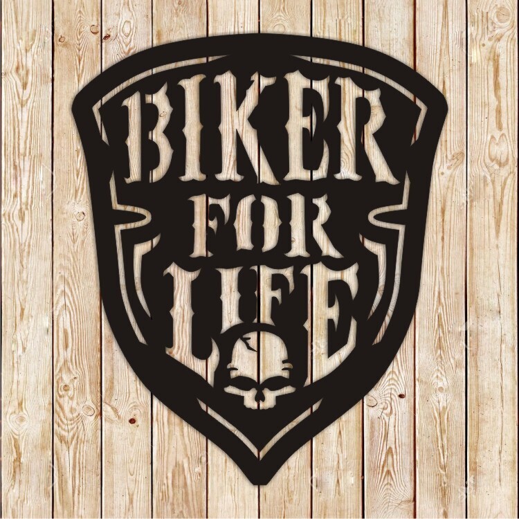 Biker for Life Badge Cutting File