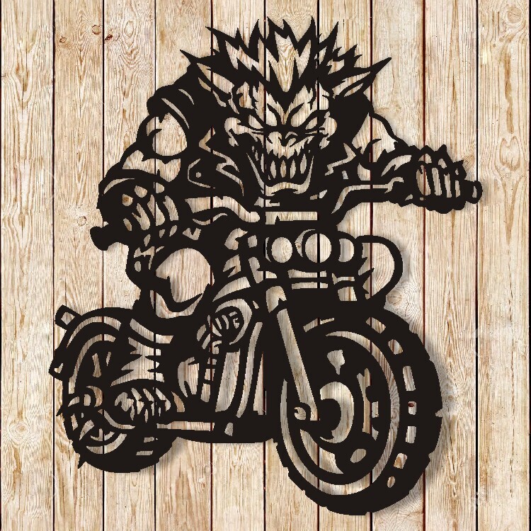 Monster Orc Biker Cutting File