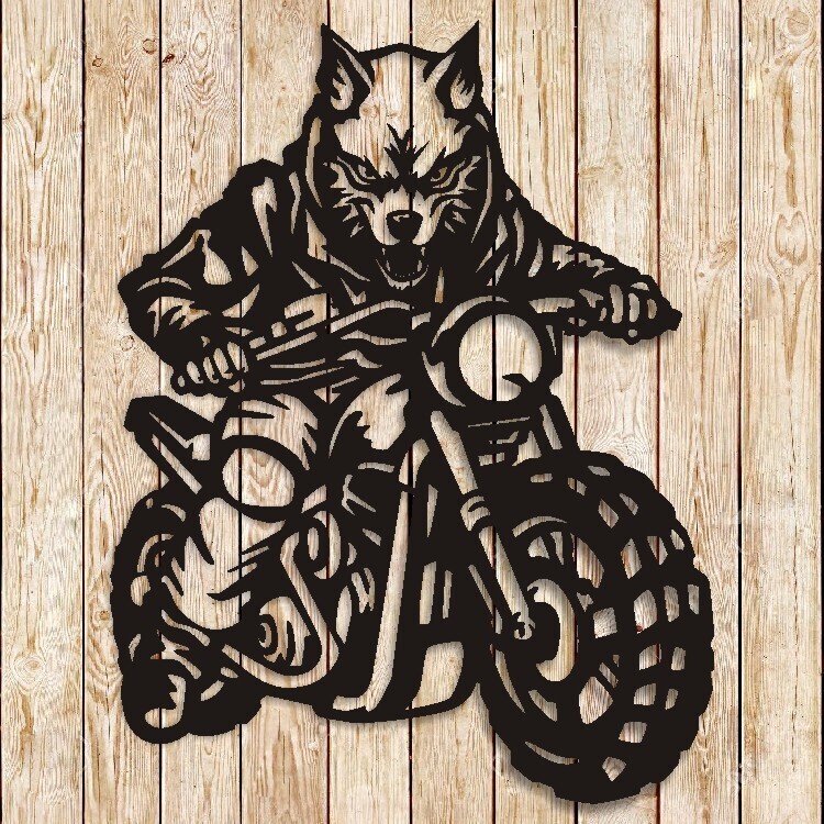 Wolf Biker Cutting File