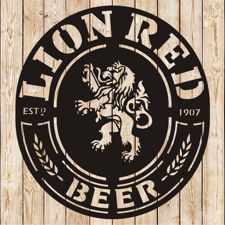 Red Lion Beer - Brewery Sign cutting file