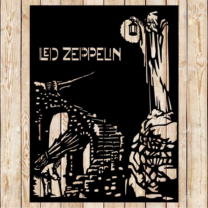 Led Zeppelin - Stairway To Heaven Cover - Vector Cutting File
