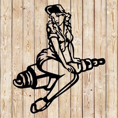 Spark it up Sexy Pin-Up​ Girl- Spark Plug Girl Sign Cutting File