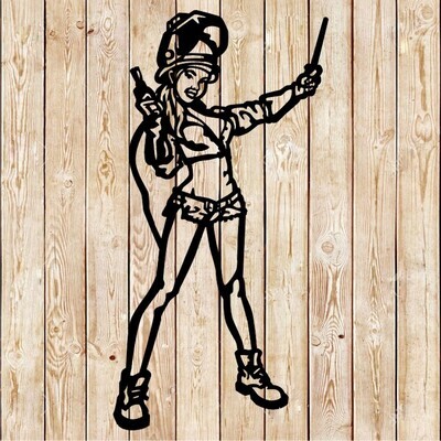 Welder Girl Sign Cutting File