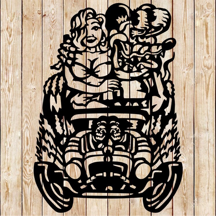 Fink Rat Girlfriend Hot Rod Cutting File