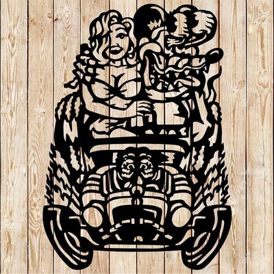 Fink Rat Girlfriend Hot Rod Cutting File