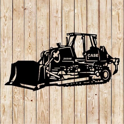 Bulldozer CASE 2050 Sign Cutting File