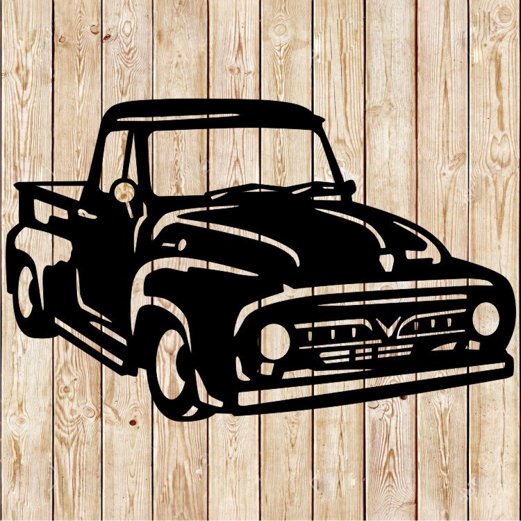Ford F-100 1953 ​ Truck  Vector Cutting File
