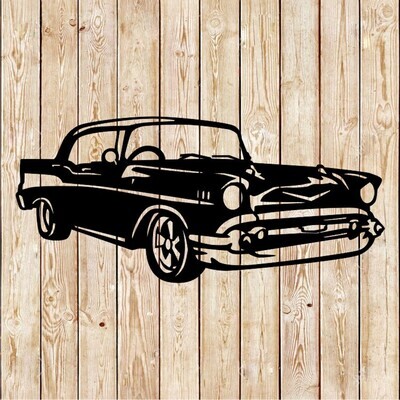 Chevrolet Bel Air 1957 Vector Cutting File