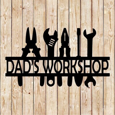 Dad´s Workshop Tools Sign Cutting File