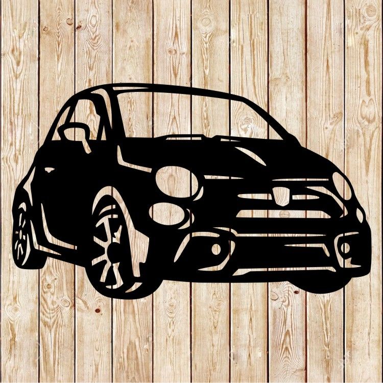 FIAT 500 Vector Cutting File