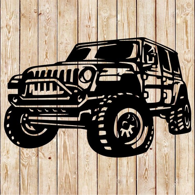 Jeep Rubicon Vector Cutting File