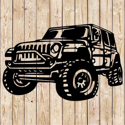 Jeep Rubicon Vector Cutting File