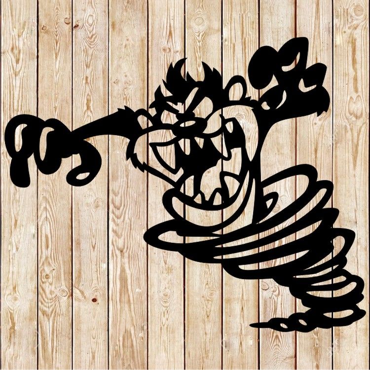 Taz - The Tasmanian Devil Cartoon cutting file