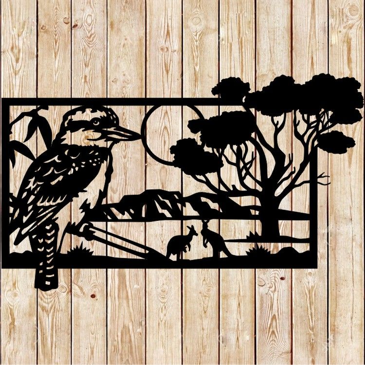 Australian Wild Landscape - Kookaburra Cutting File