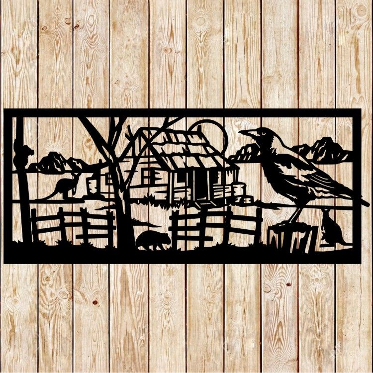 Australian Wild Landscape - Magpie Cutting File
