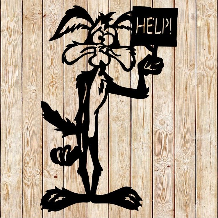 Coyote Help Sign cutting file