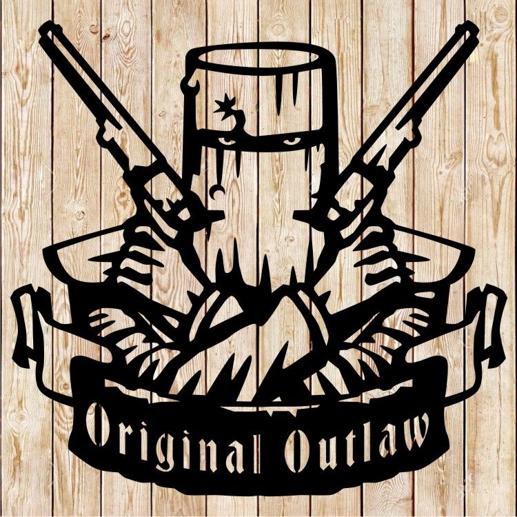 Ned Kelly Drawing &quot;Such is Life&quot; - &quot;Original Outlaw&quot; Sign