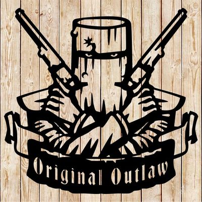 Ned Kelly Drawing &quot;Such is Life&quot; - &quot;Original Outlaw&quot; Sign