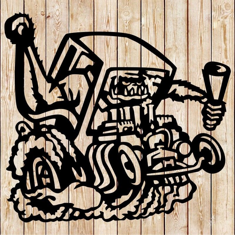 Hot Rod &quot;Born Bad&quot; Fink Monster - Chevelle Cutting File