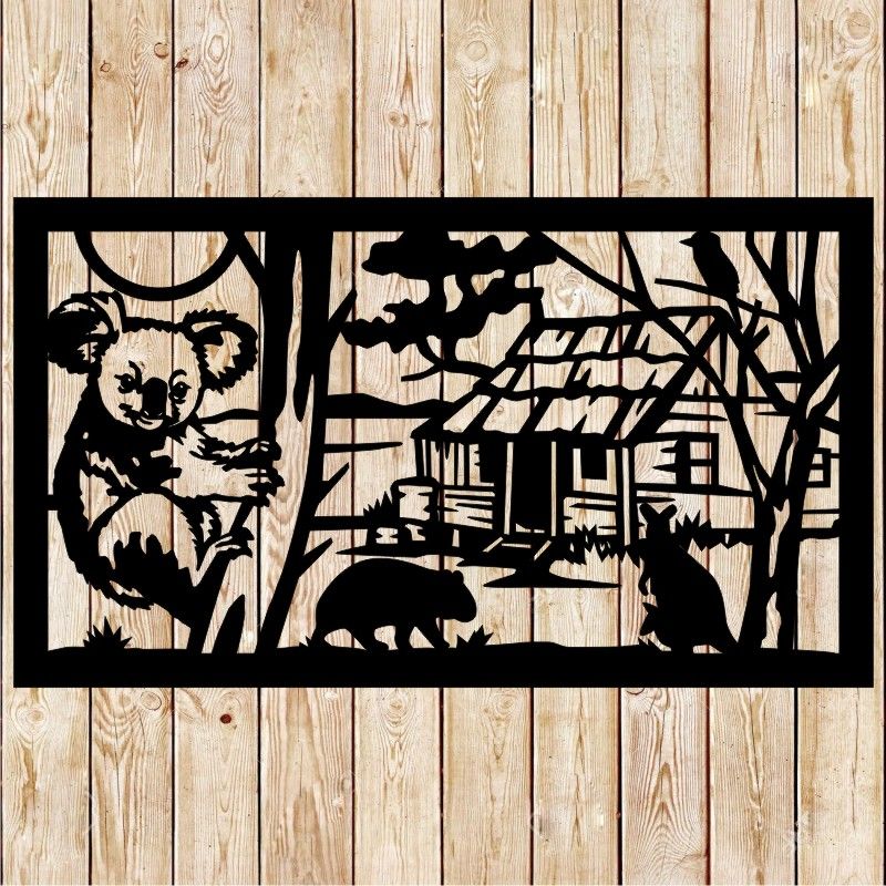 Australian Wild Landscape - Koala Cutting File
