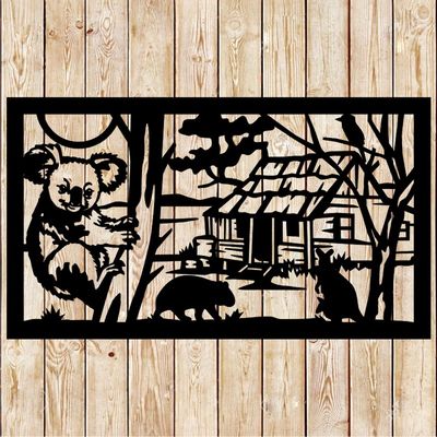Australian Wild Landscape - Koala Cutting File