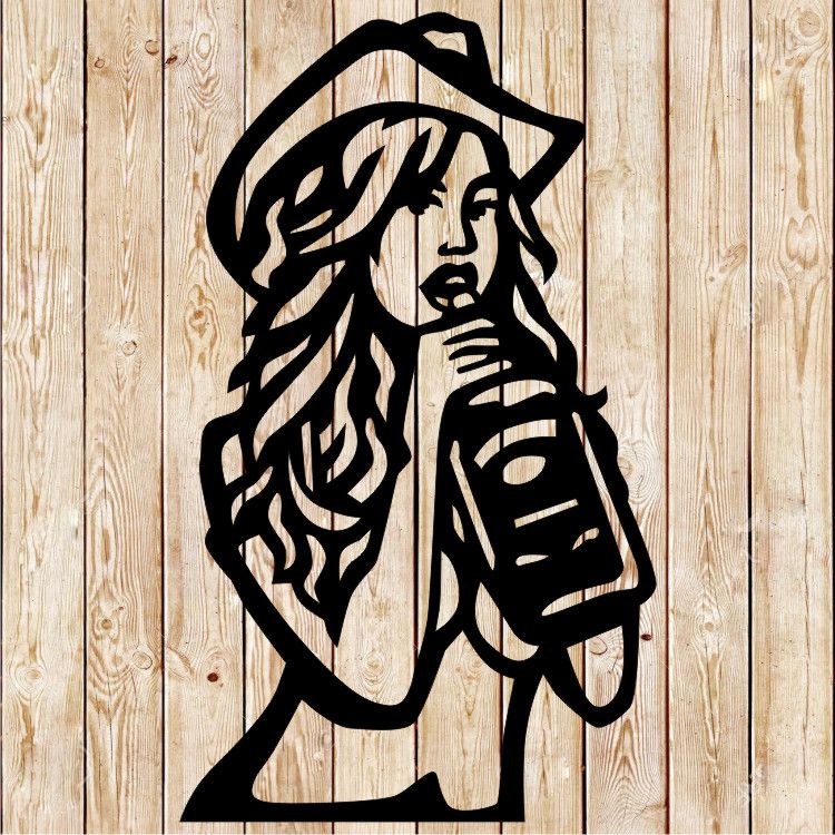 Whiskey - Whisky Girl . Cutting file