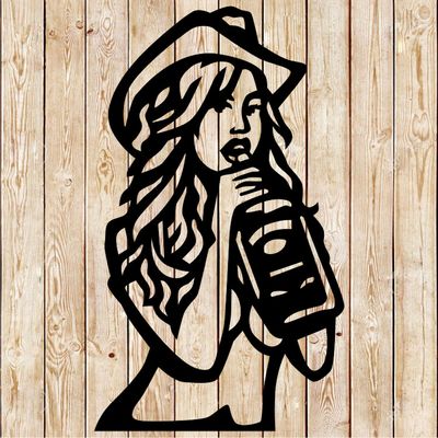 Whiskey - Whisky Girl . Cutting file