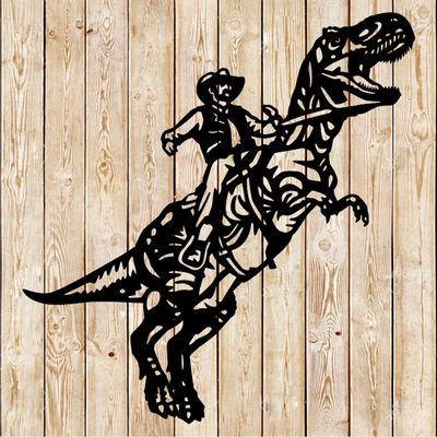 Dinosaur Rodeo - Cowboy T-Rex Cutting File