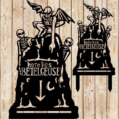 Halloween&#39;s Betelgeuse Beetlejuice Tombstone cutting file
