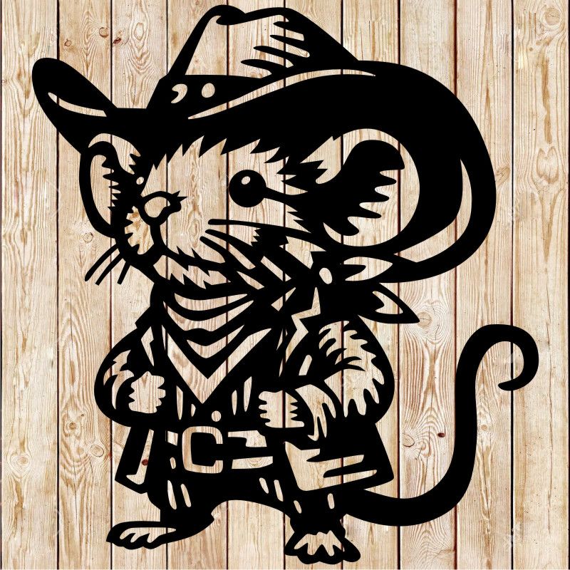 Cowboy Mouse cutting file