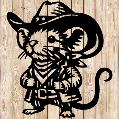 Cowboy Mouse cutting file