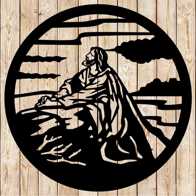 Jesus Praying cutting file