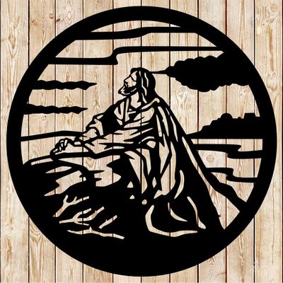 Jesus Praying cutting file