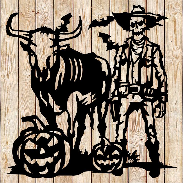 Creepy Undead Cowboy cutting file