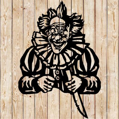 Creepy Clown - Halloween Decoration cutting file