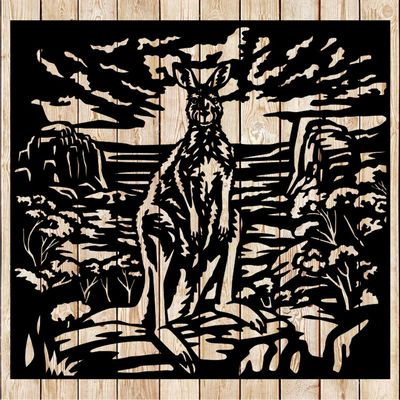 Australian Kangaroo Scene cutting file
