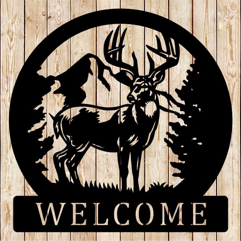 Deer Welcome Sign