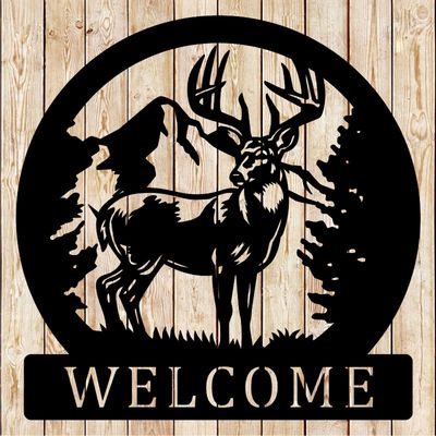 Deer Welcome Sign