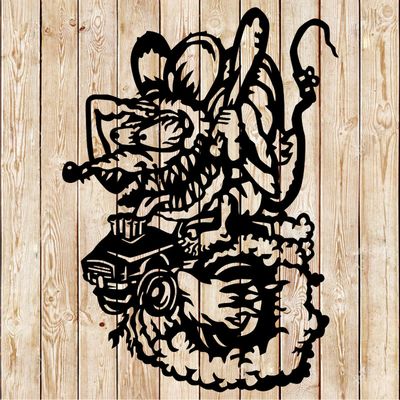 Rat Fink Stick Cartoon Cutting File