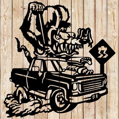 Chevy Truck Rat Fink  Cutting File