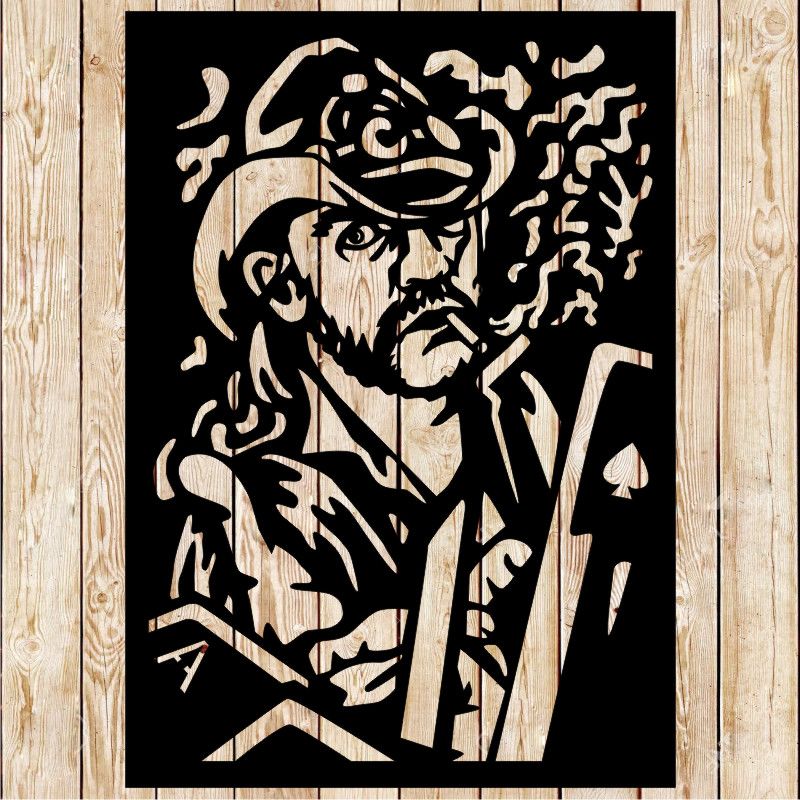 Lemmy  Motorhead Throwing Cards vector cutting file