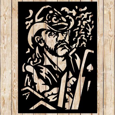 Lemmy  Motorhead Throwing Cards vector cutting file