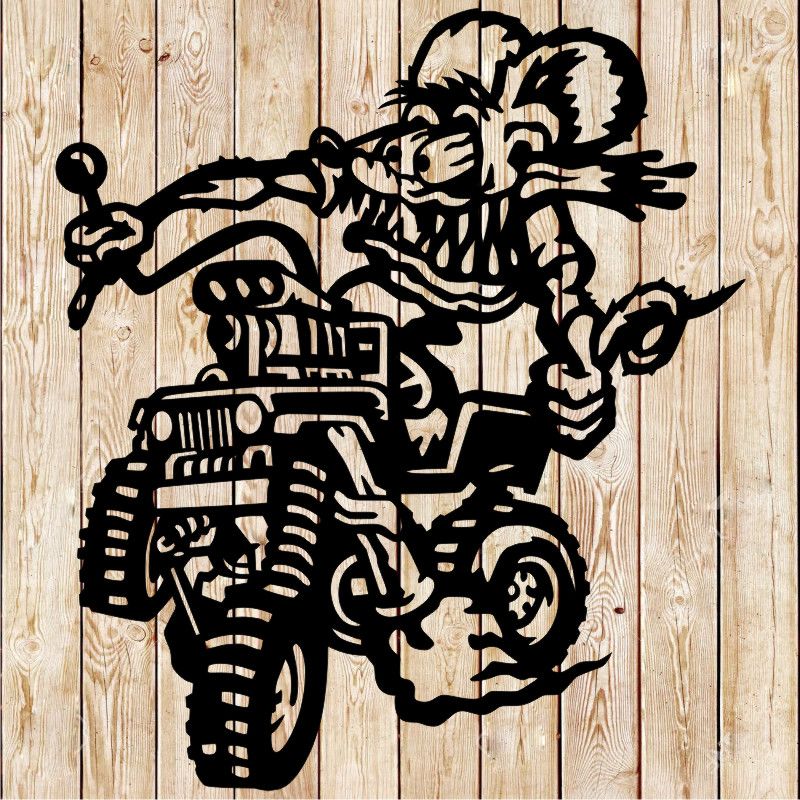 Jeep Rat Fink  Cutting File